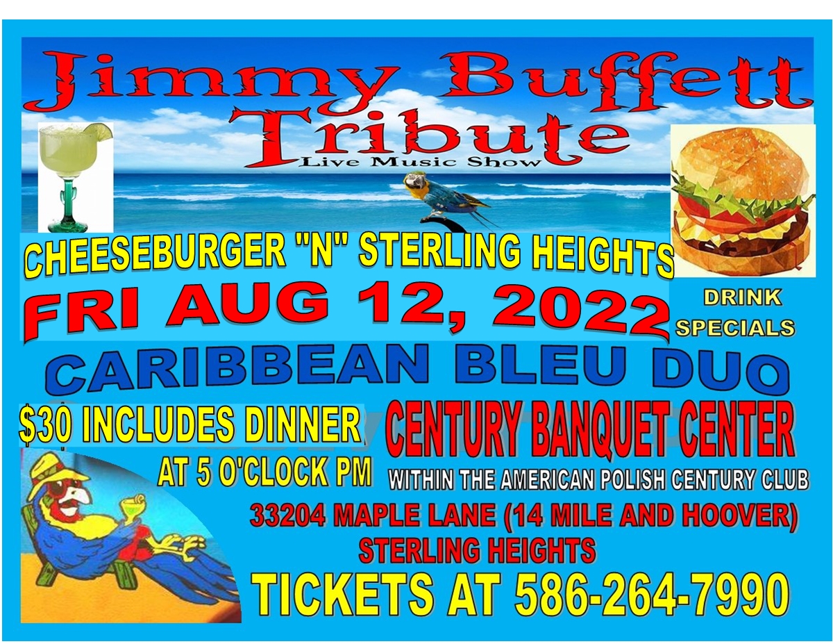 Jimmy Buffett Tribute - Sterling Heights Banquet Halls, Wedding Venues